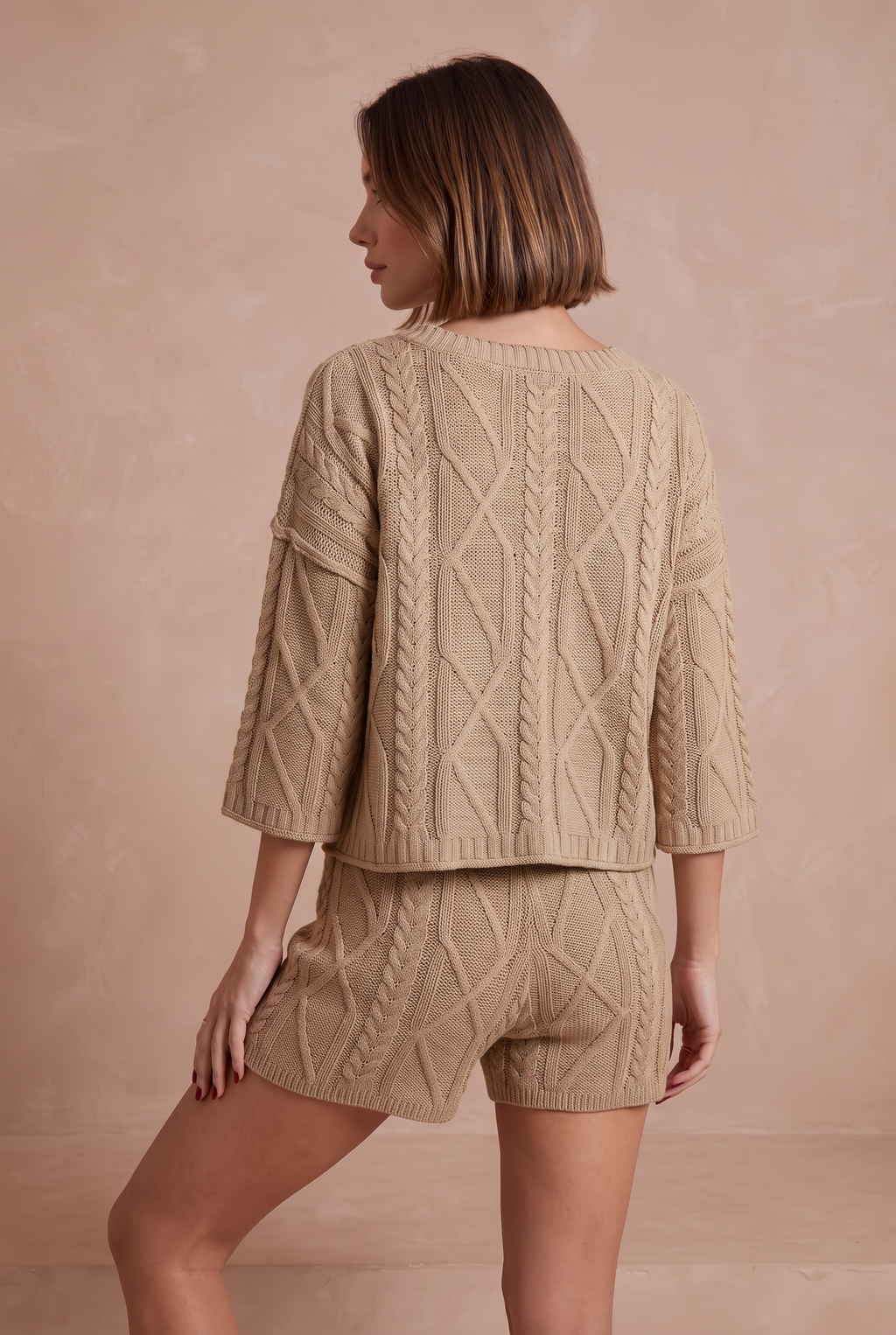 Camille Cable-Knit Set