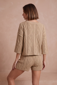 Camille Cable-Knit Set
