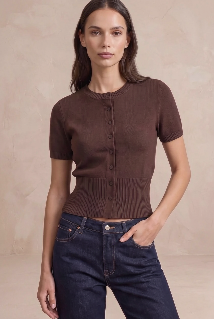 Clara Short-Sleeve Cardigan