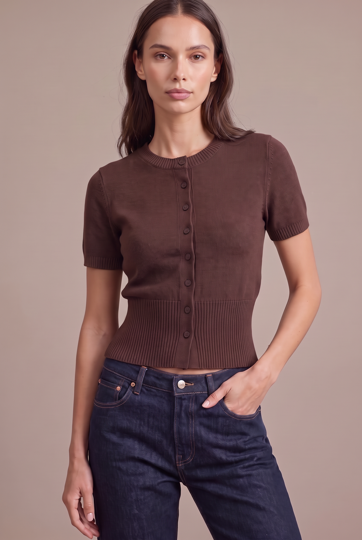 Clara Short-Sleeve Cardigan