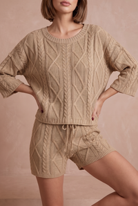 Camille Cable-Knit Set