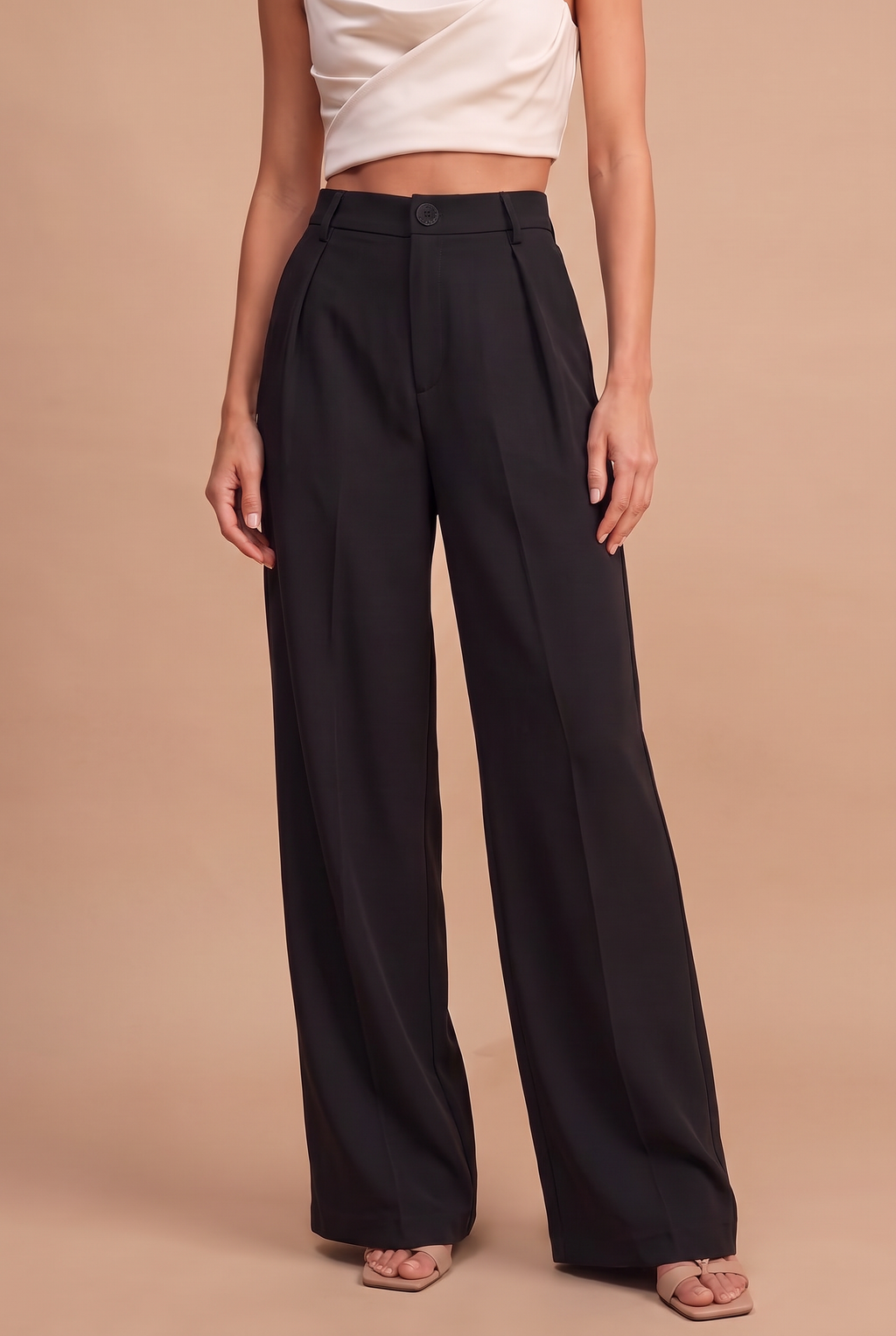 High-Waisted Wide-Leg Pants